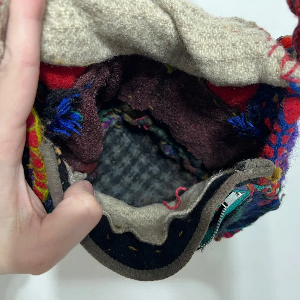 Art by‎ Sid Handmade Tibetan Patchwork Boho Crossbody Bag Mixed Textile Folk